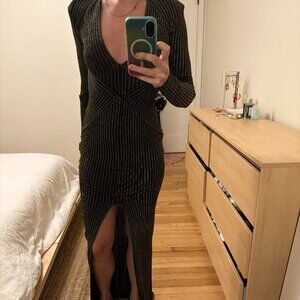 MICHAEL COSTELLO X REVOLVE SITARA GOWN XS